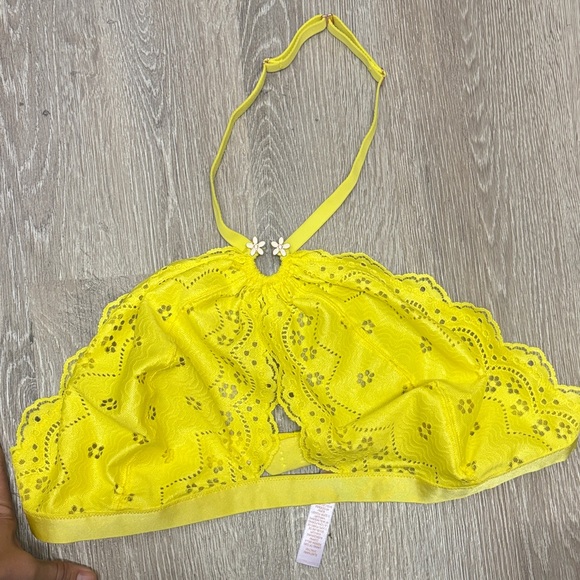 Savage X Fenty Yellow Lace Bralette - Picture 1 of 4